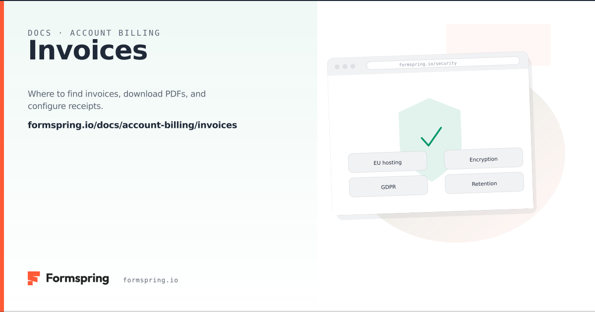 Invoices - documentation - Formspring