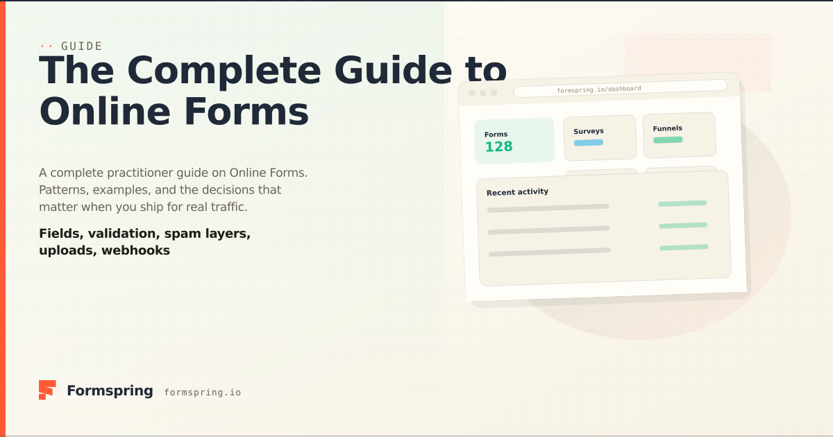 The Complete Guide to Online Forms - Formspring